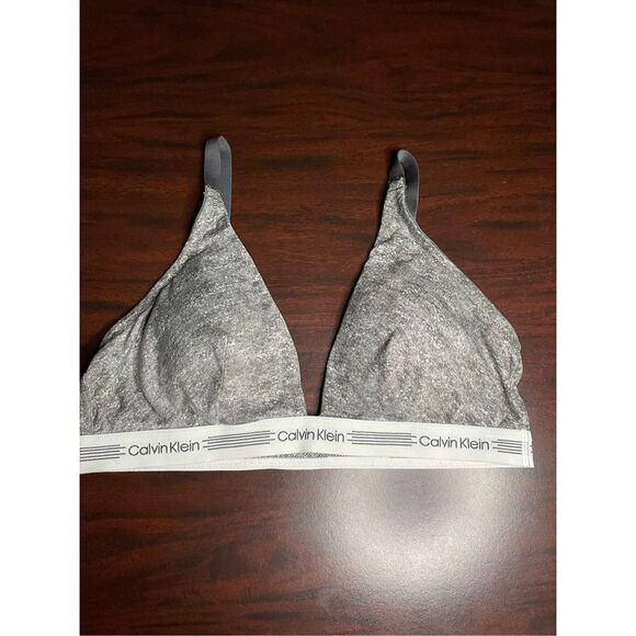 Calvin Klein Grey Bra Size Large - Picture 1 of 7